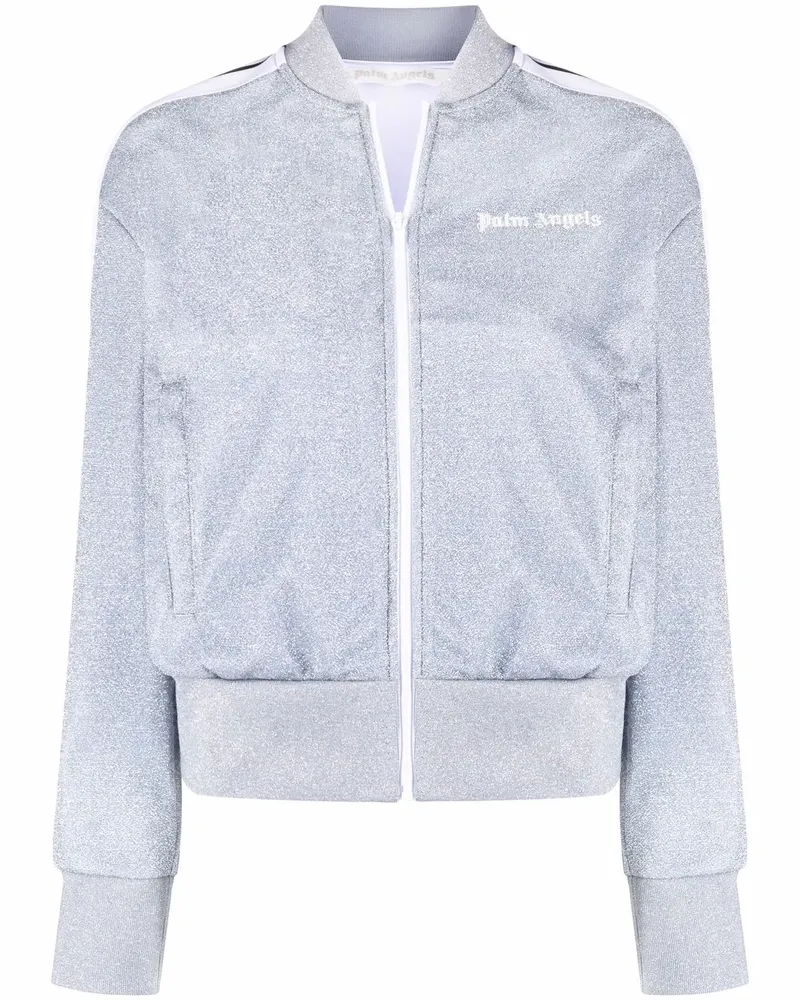 Palm Angels Jacke mit Logo-Print - Grau Grau