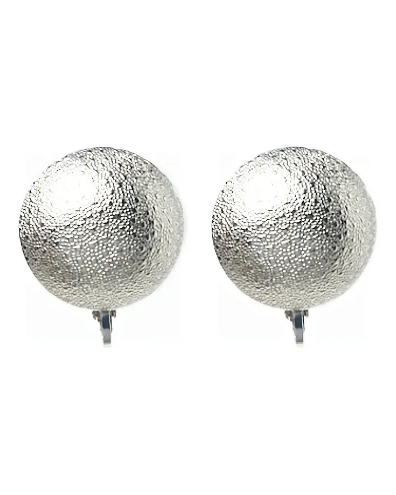 Peserico Strukturierte Kuppelohrringe - Silber Silber