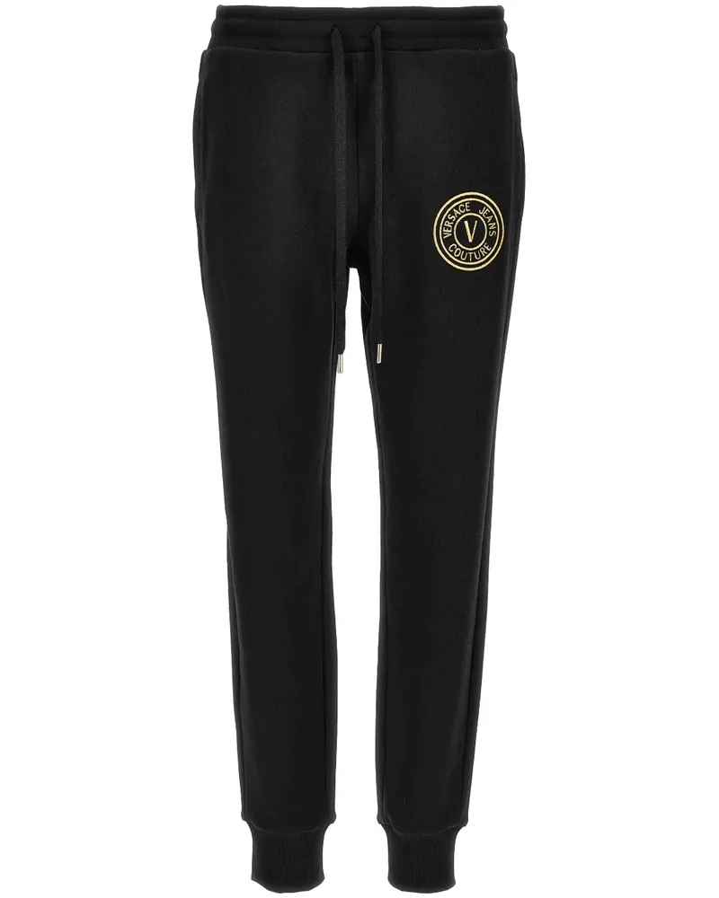 Versace Jeans V-Emblem Jogginghose - Schwarz Schwarz
