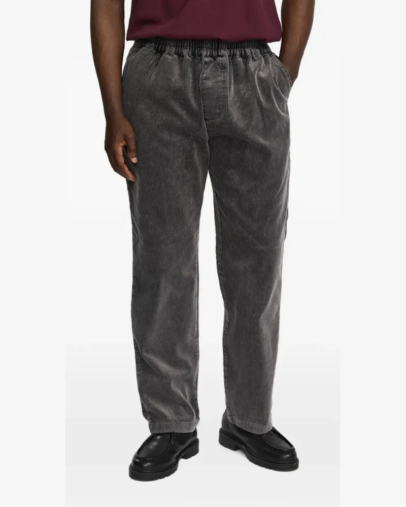 RVLT/revolution Gerade Cordhose mit Kordelzug - Grau Grau
