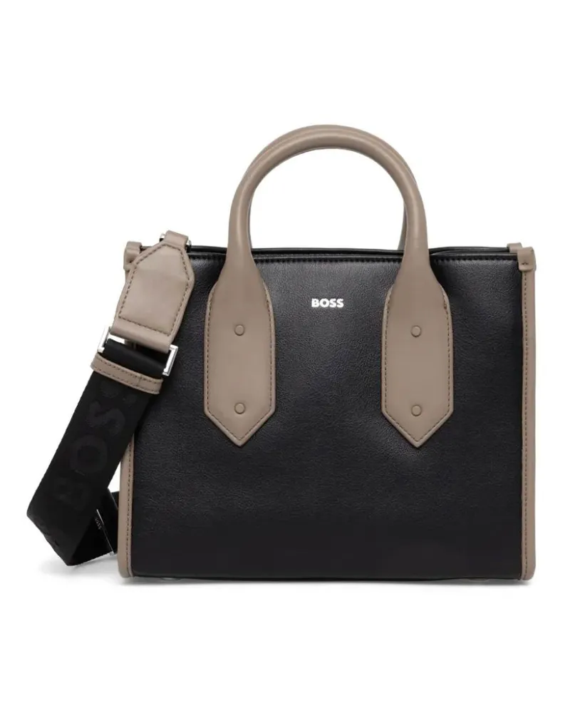 HUGO BOSS Handtasche mit Logo - Schwarz Schwarz