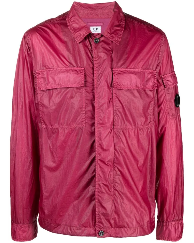 C.P. Company CS II Hemdjacke mit Lens-Detail - Rosa Rosa