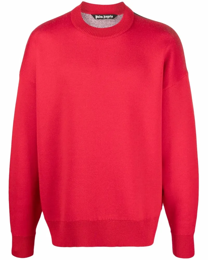 Palm Angels Intarsien-Strickpullover mit Palmen-Motiv - Rot Rot