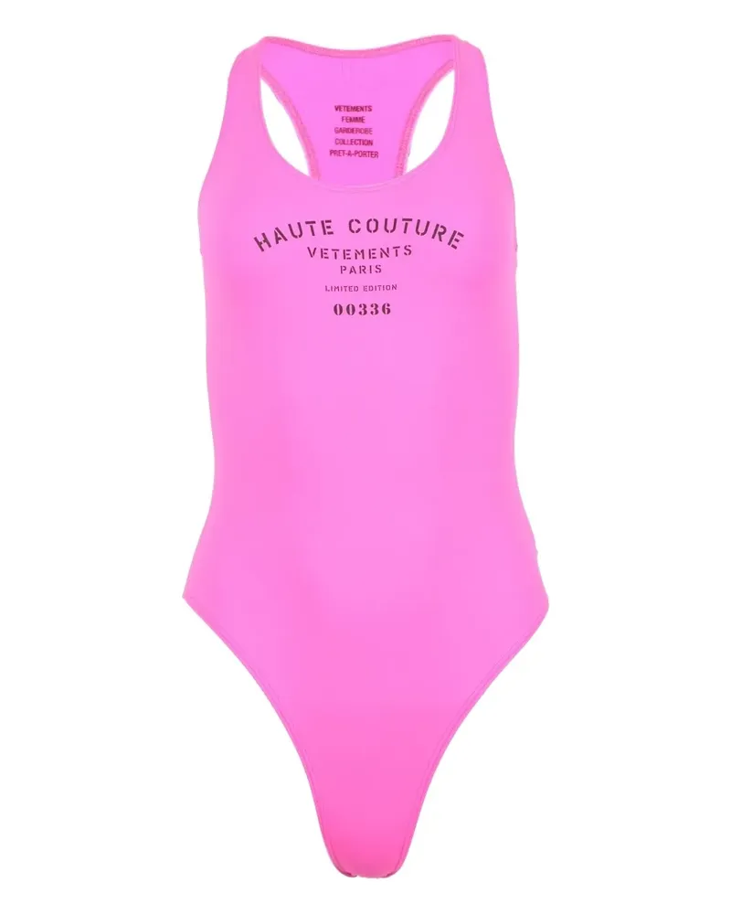 VETEMENTS Maison de Couture Badeanzug - Rosa Rosa