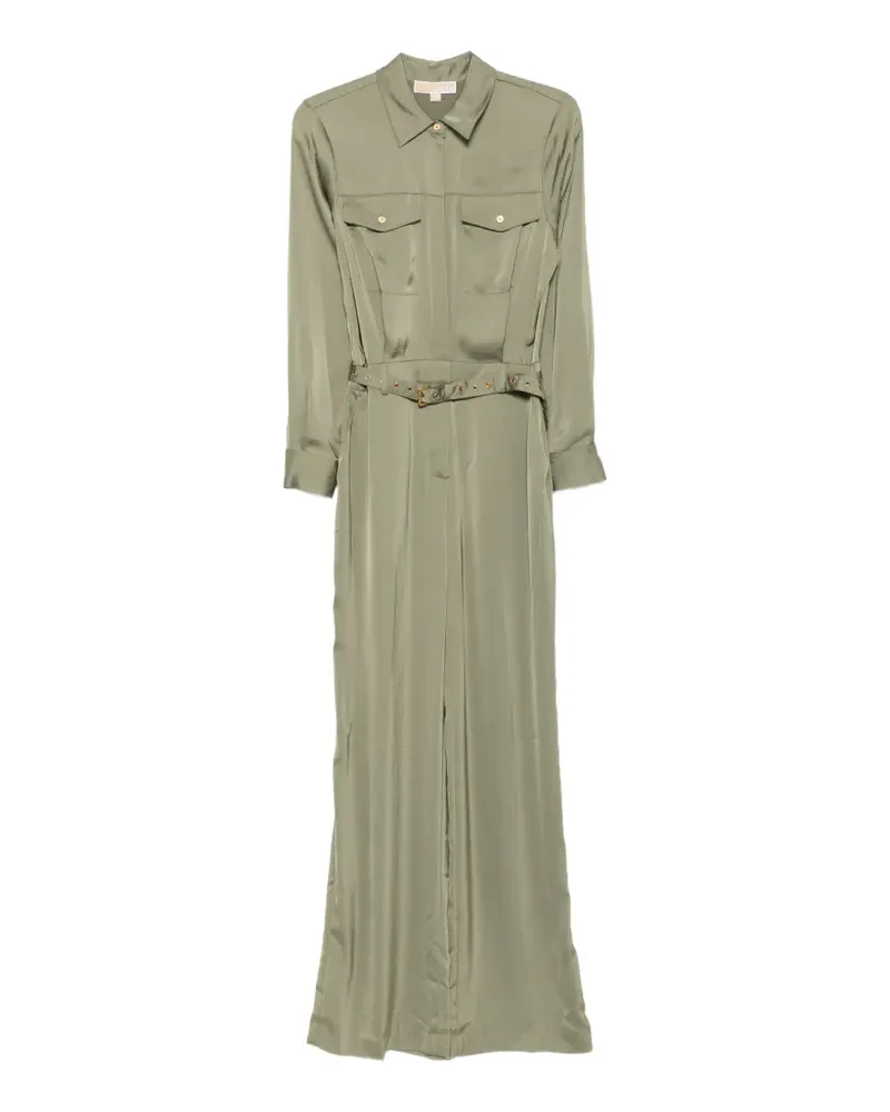 Michael Kors Jumpsuit aus Seidensatin - Grün Grün
