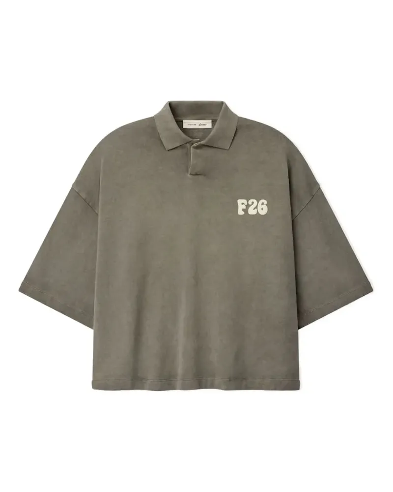 Fear of God cropped polo shirt - Grau Grau