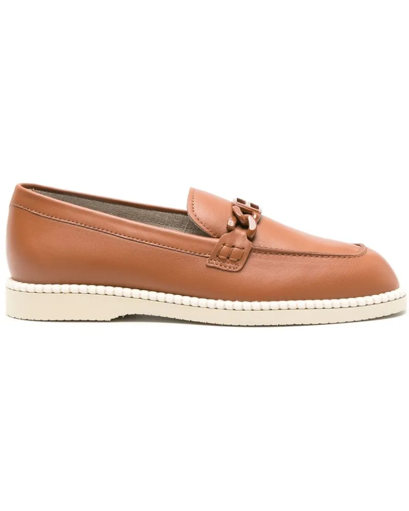 Hogan Loafer mit Logo-Schnalle - Braun Braun