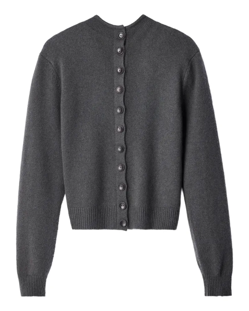 Christophe Lemaire reversible buttoned sweater in cashmere - Grau Grau