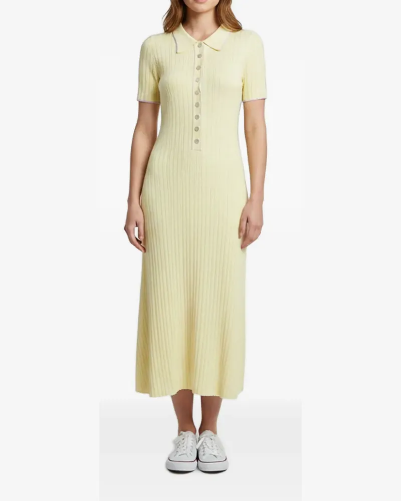 Anna Quan Penelope rib-knit dress - Gelb Gelb