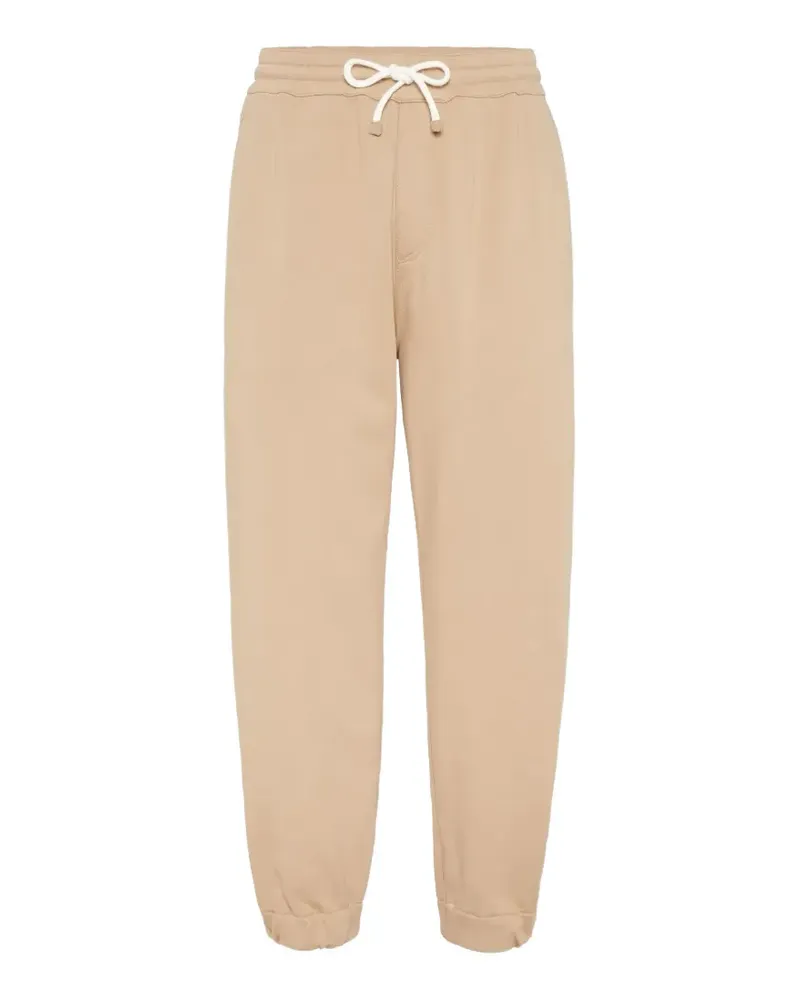 Brunello Cucinelli drawstring-waist track pants - Nude Nude