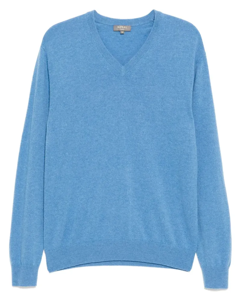 N.Peal Burlington Pullover - Blau Blau
