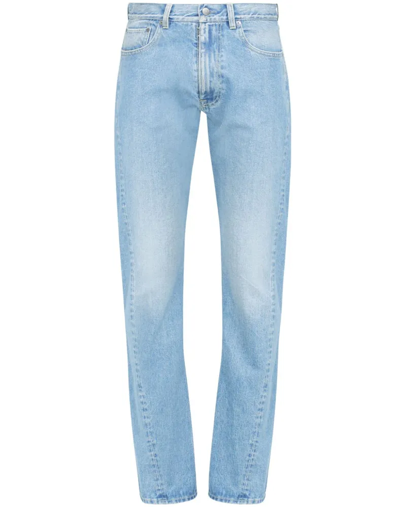 Maison Margiela Jeans mit Umschlag Blau