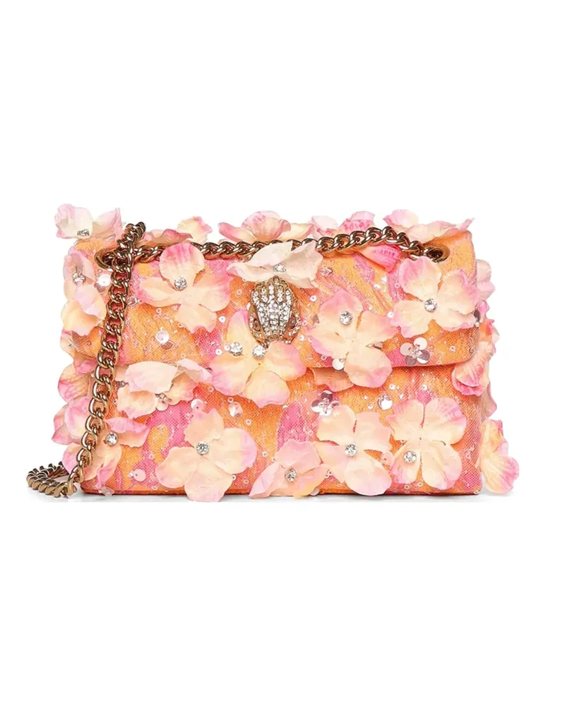 Kurt Geiger Schultertasche mit Blumenapplikation - Orange Orange