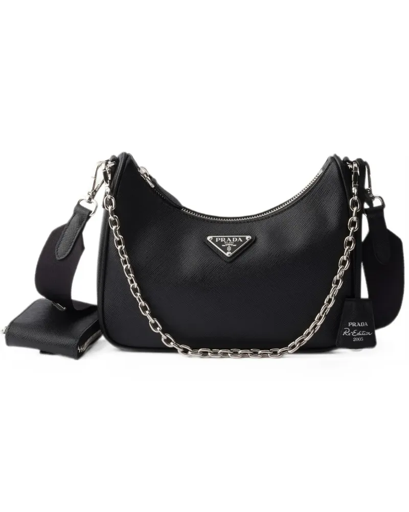 Prada Re-Edition 2005 Saffiano-leather bag - Schwarz Schwarz