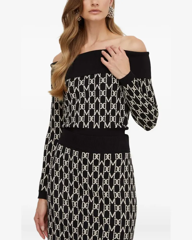 MARCIANO Los Angeles Schulterfreier Pullover - Schwarz Schwarz