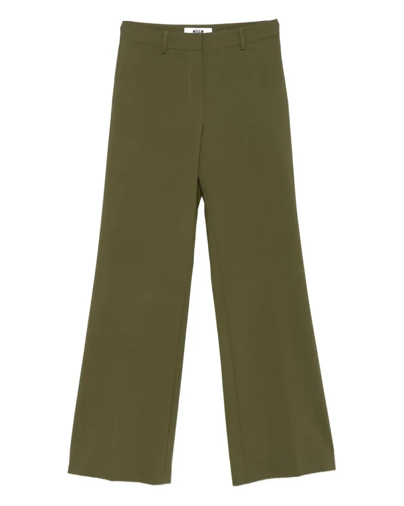 MSGM flared trousers - Grün Grün