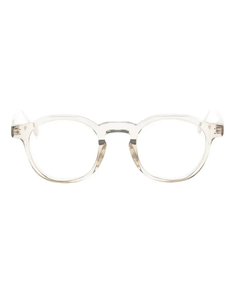 Linda Farrow Heath round-frame glasses - Nude Nude