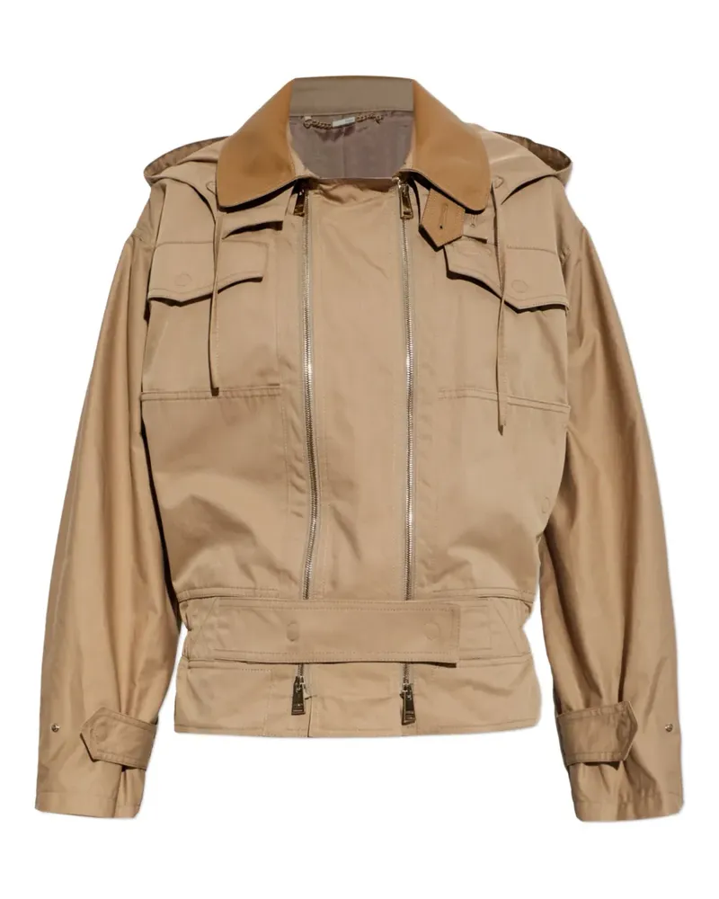 Fendi Jacke mit Logo - Nude Nude
