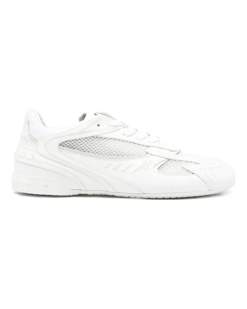 Cesare Paciotti logo-embroidered sneakers - Weiß Weiß