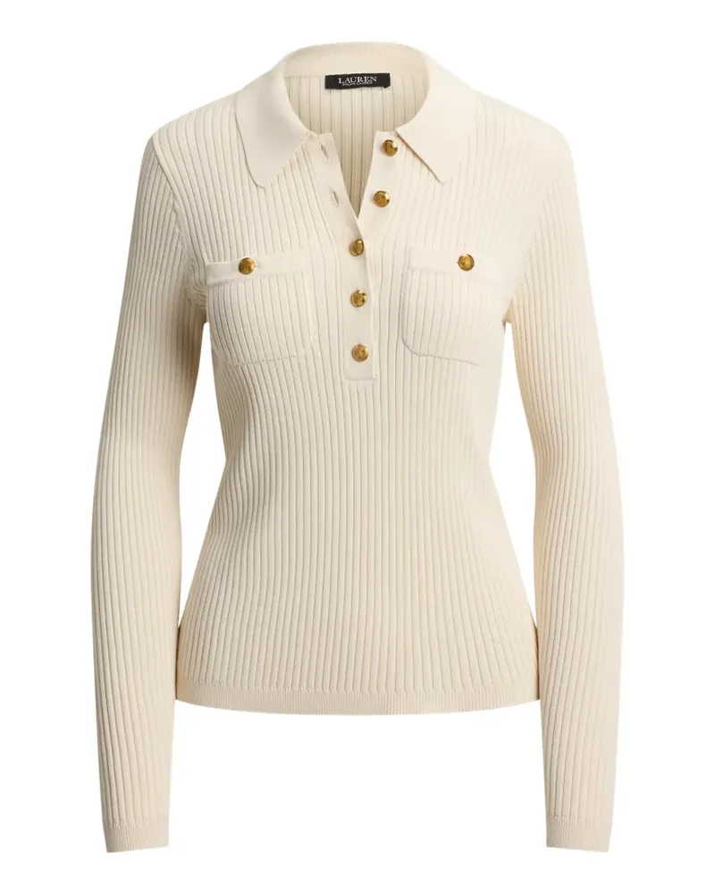 Ralph Lauren Gerippter Pullover - Nude Nude
