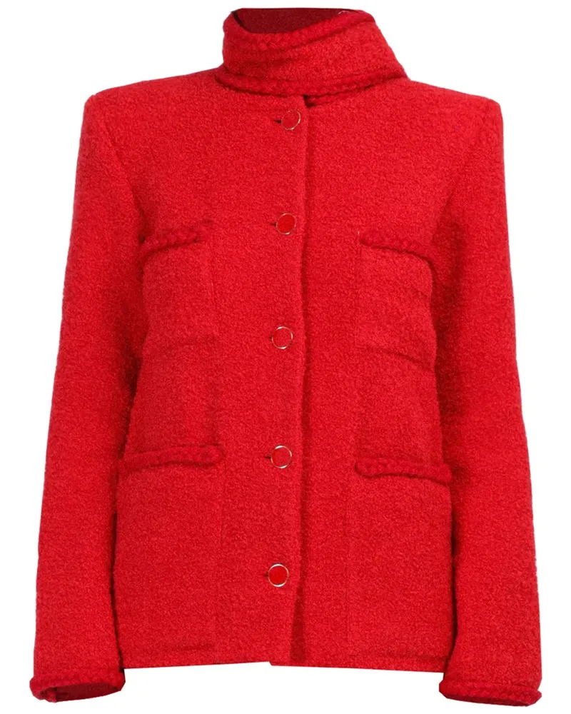 Rowen Rose Jacke aus Tweed - Rot Rot