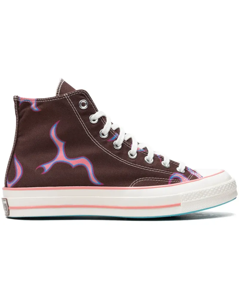 Converse x Golf le Fleur Chuck Taylor 70 Hi Flames Sneakers - Braun Braun