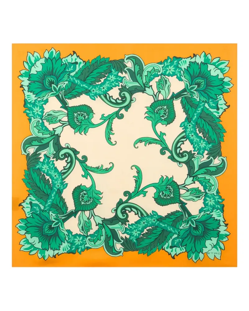 Etro Schal aus Seide - Orange Orange
