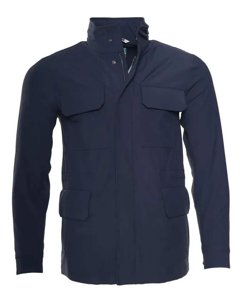 Kiton Yari Jacke mit Klappentaschen - Blau Blau