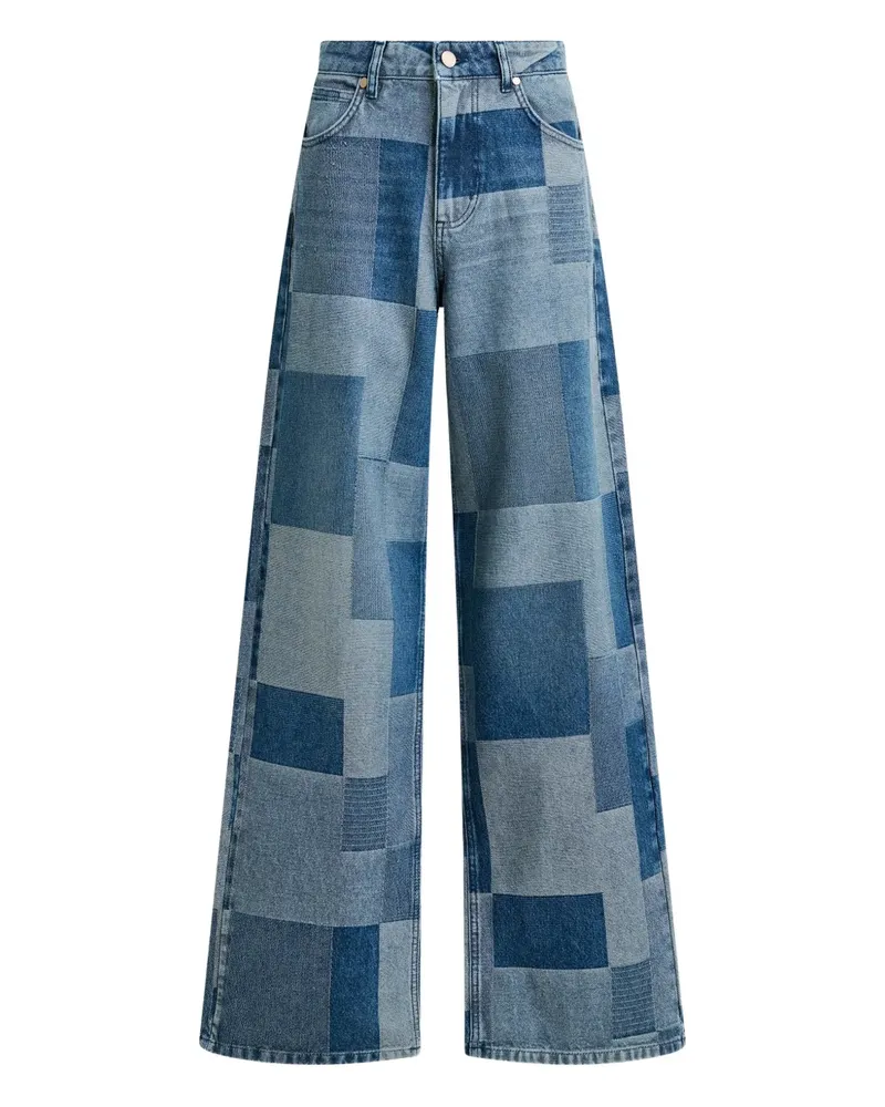 Essentiel Jeans im Patchwork-Look - Blau Blau