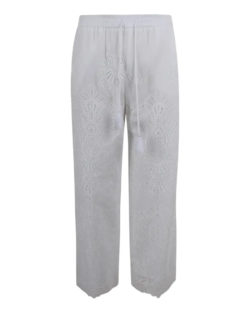 Ermanno Scervino embroidered trousers - Weiß Weiß