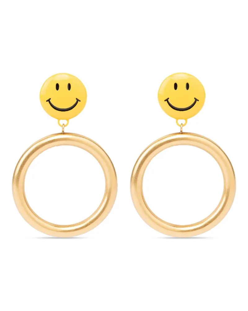 Moschino Ohrringe mit Smile-Motiv - Gold Gold