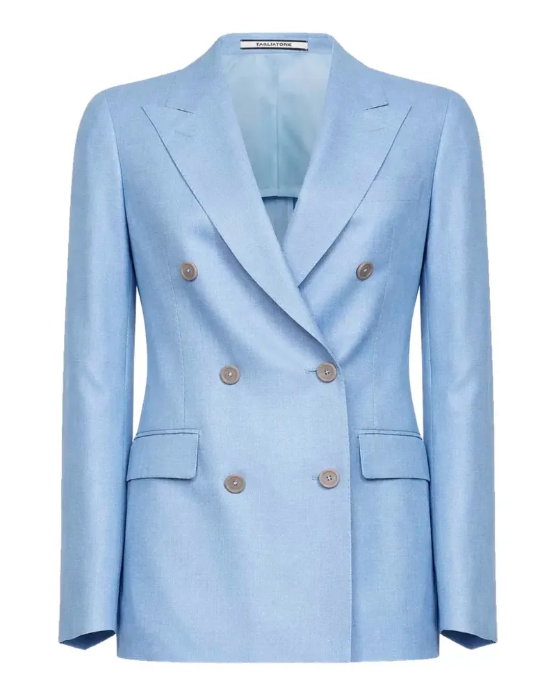 Tagliatore peak-lapel double-breasted blazer - Blau Blau