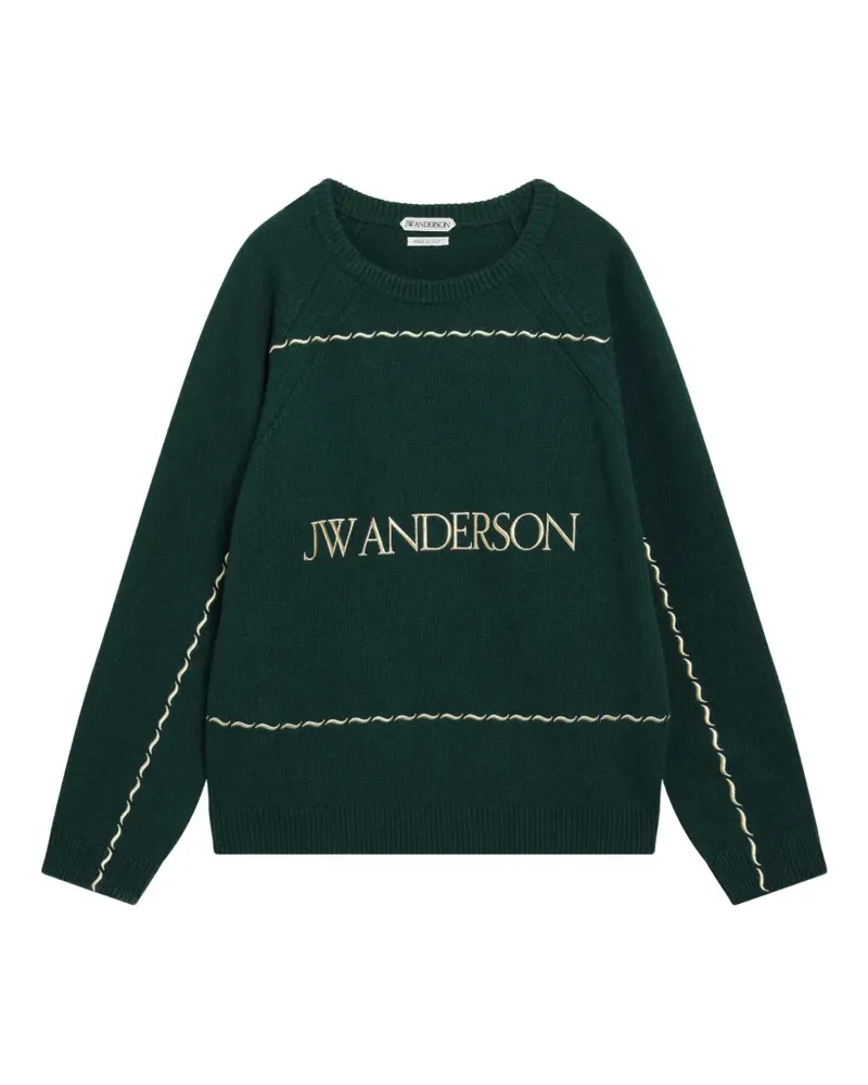 J.W.Anderson Pullover mit Logo-Stickerei - Grün Grün