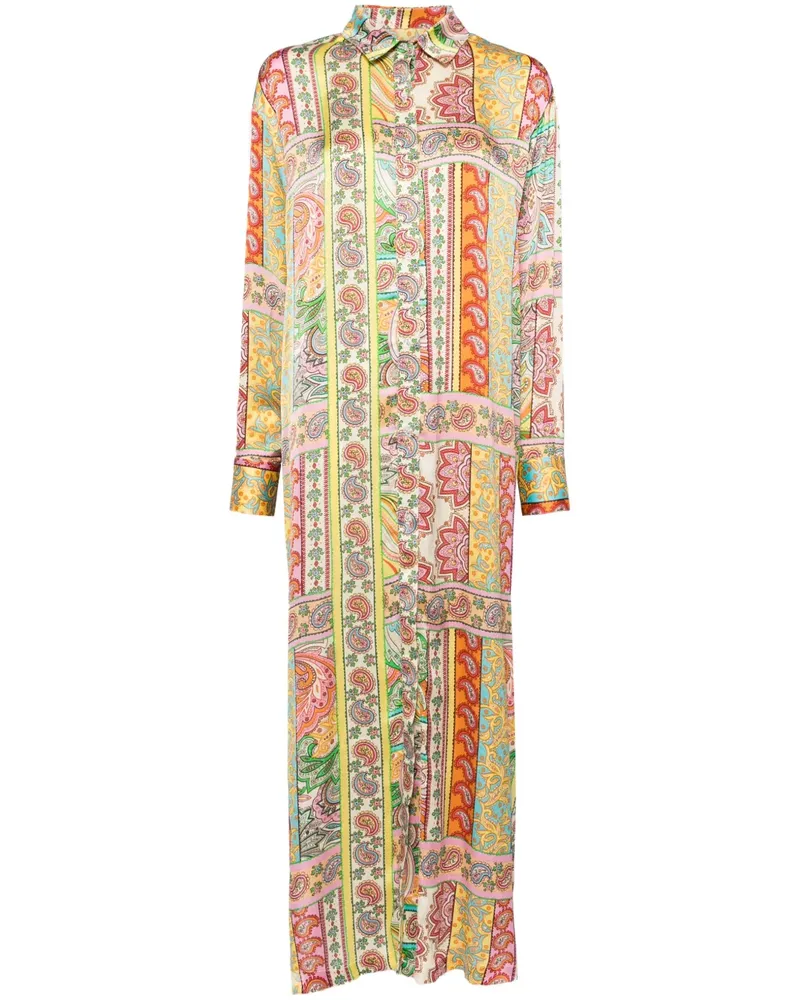 Bambah Geknöpftes Kleid - Gelb Gelb