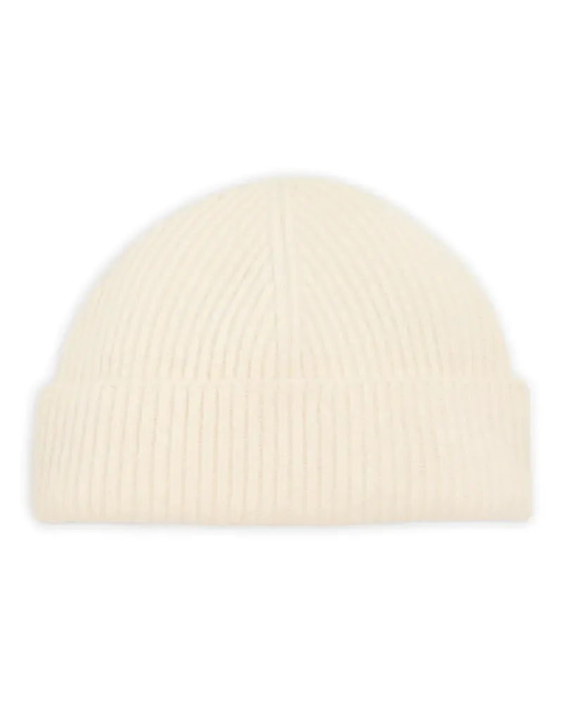 AMI Paris Beanie mit Lederetikett - Nude Nude