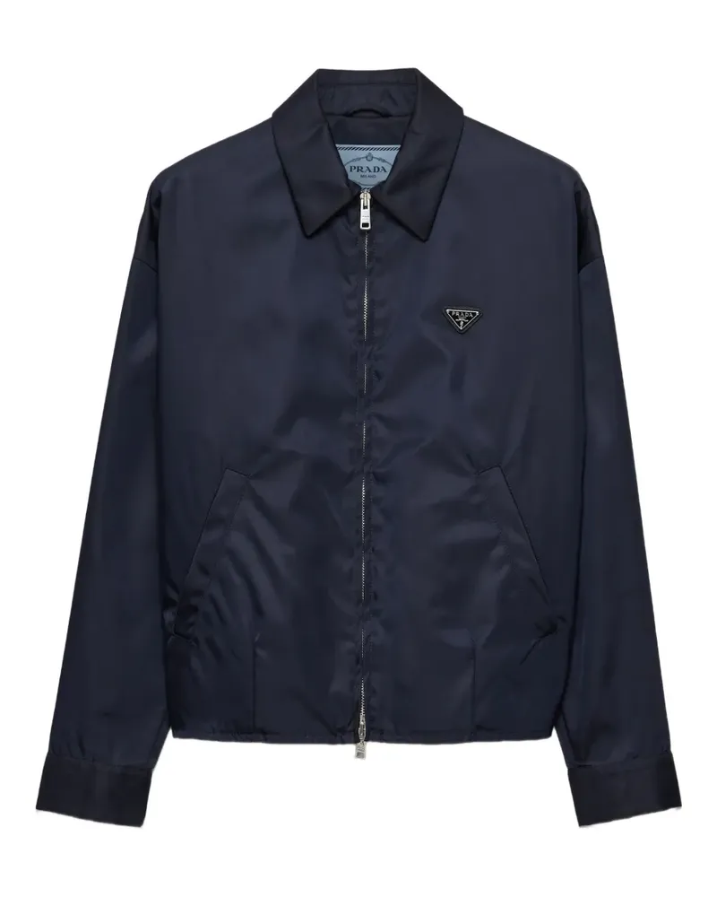 Prada Bomberjacke mit Reißverschluss - Blau Blau