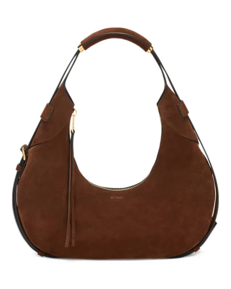 Moschino Schultertasche aus Wildleder - Braun Braun