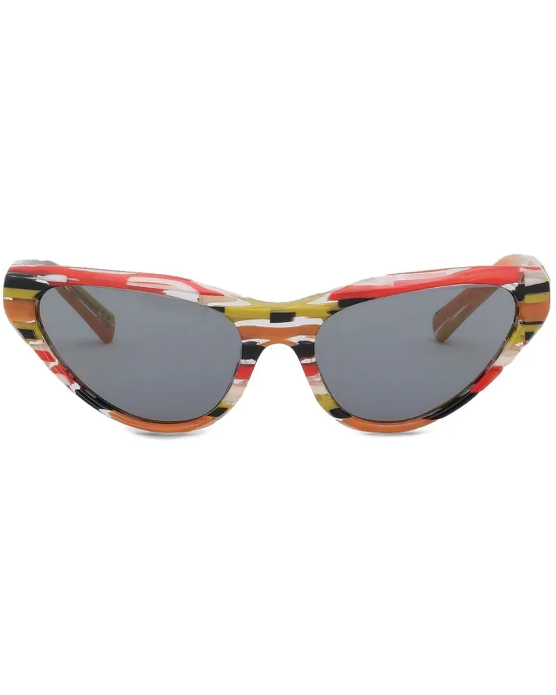 Marni Spacey Stripey Mavericks Cat-Eye-Sonnenbrille - Rot Rot