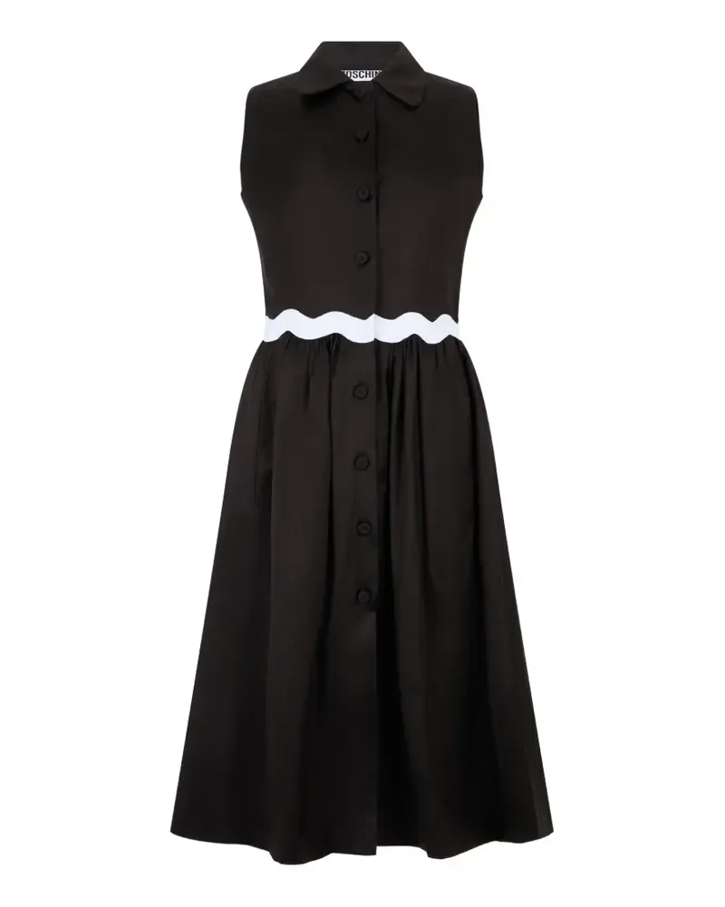 Moschino sleeveless midi dress - Schwarz Schwarz