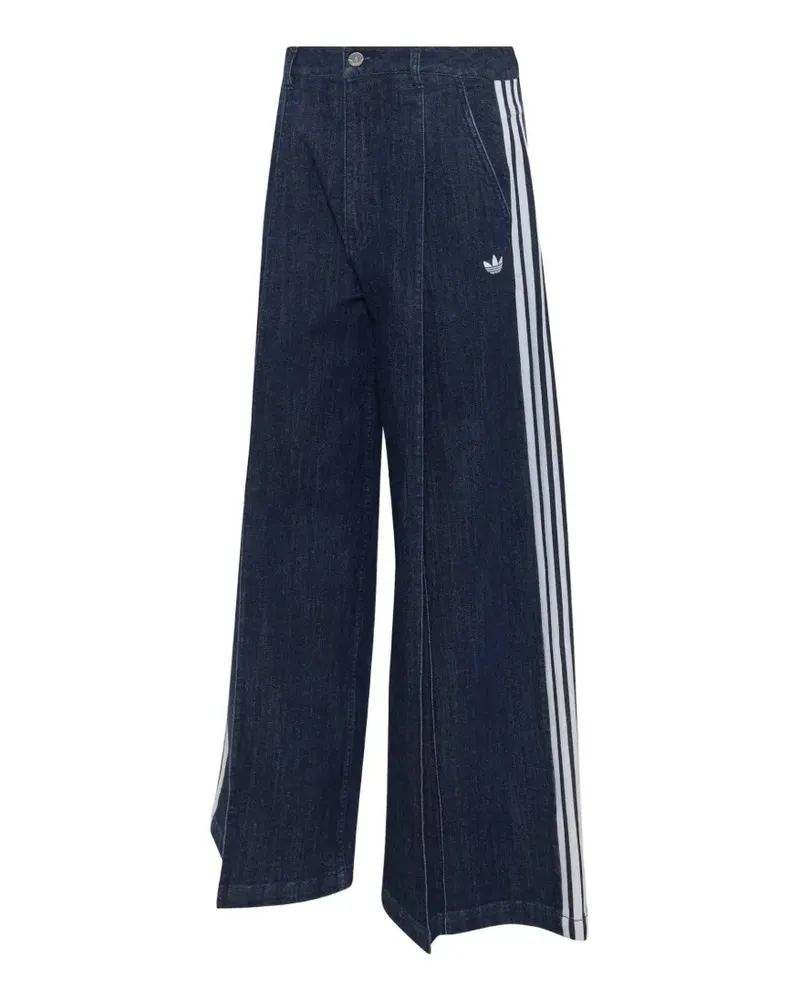 adidas Weite Jeans-Jogginghose mit Falten - Blau Blau