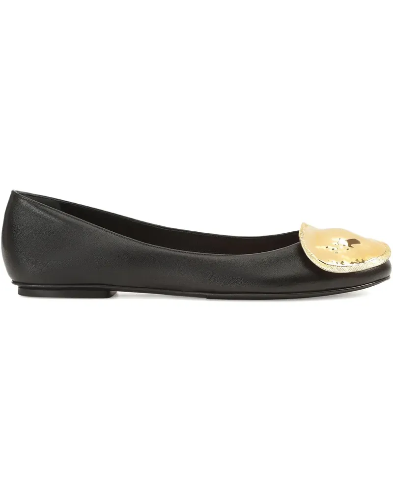 Sergio Rossi Ballerinas aus Leder - Schwarz Schwarz