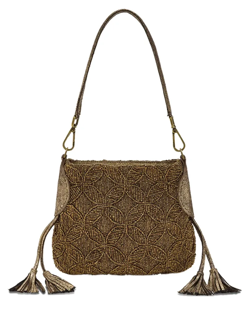 Maliparmi Lucky Beads Schultertasche - Gold Gold