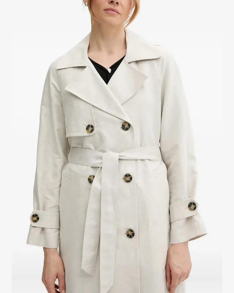 Sisley Trenchcoat mit Gürtel - Nude Nude