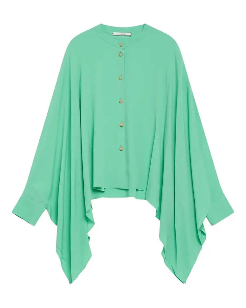 Maliparmi Asymmetrische Bluse mit Knopfleiste - Grün Grün