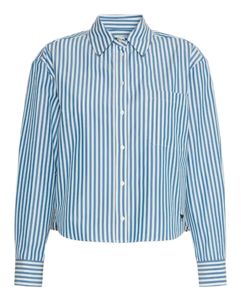 Max Mara WKDPANETTO striped cotton shirt - Blau Blau
