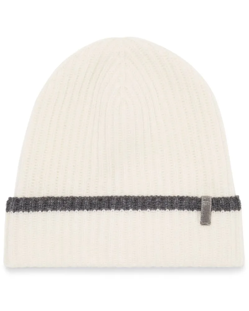Brunello Cucinelli Beanie aus Kaschmir - Nude Nude
