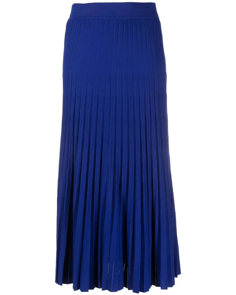 P.A.R.O.S.H. P.A.R.O H. Midirock mit Falten - Blau Blau