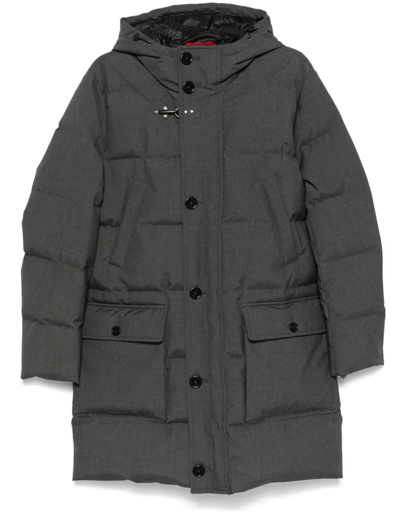 Fay Daunenparka mit Kapuze - Grau Grau