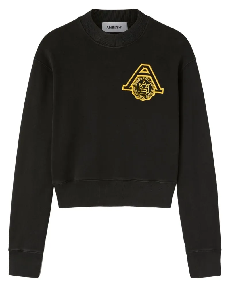 AMBUSH Sweatshirt aus Bio-Baumwolle mit Logo Black