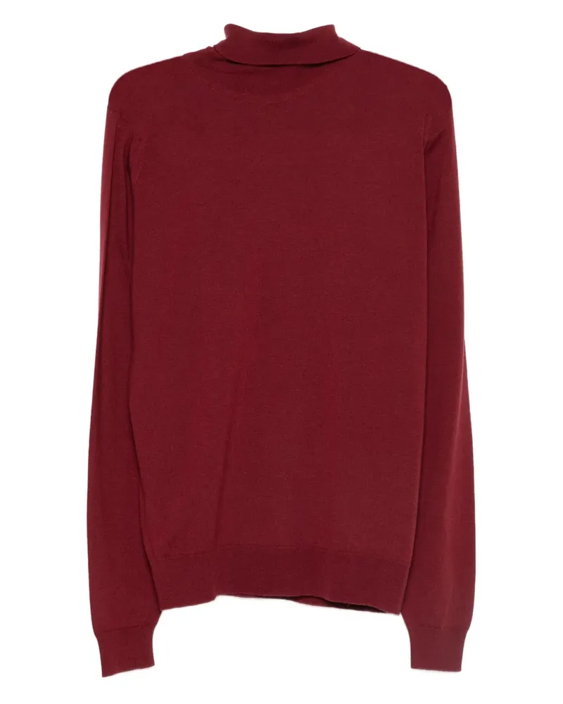 John Smedley Connell Pullover mit Rollkragen - Rot Rot